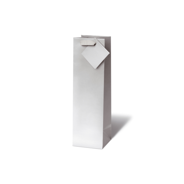 A Tasche - Flaschen Format - 36x10,5x10 cm - Unicolor silver