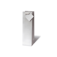 A Tasche - Flaschen Format - 36x10,5x10 cm - Unicolor silver