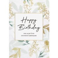 Geburtstag unverpackte Glückwunschkarte mit Umschlag...
