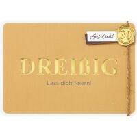 30. Geburtstag Glückwunschkarte mit Umschlag...