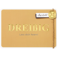 30. Geburtstag Glückwunschkarte mit Umschlag...