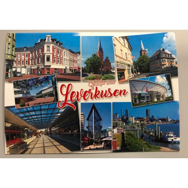 Postkarte – Ansichtskarte - Leverkusen - Weltpostkarte im Format 10,5 x 15cm