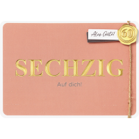 60. Geburtstag Glückwunschkarte mit Umschlag Sechzig...