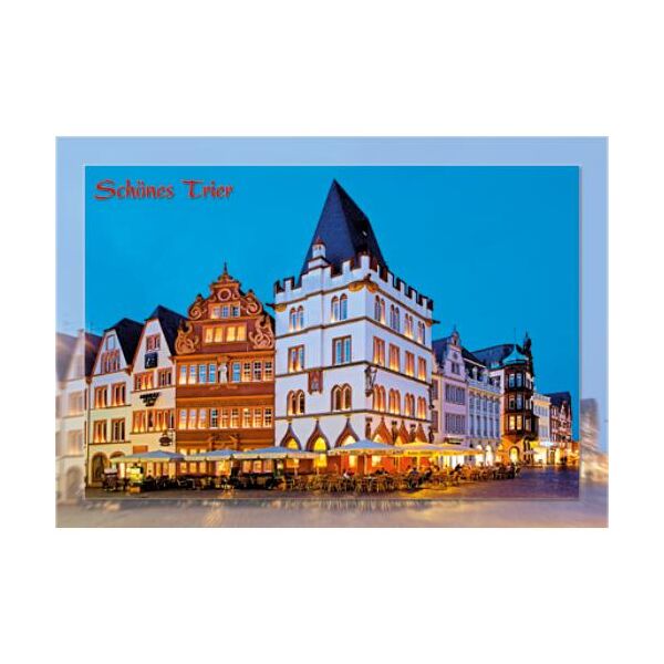 Trier Postkarte Ansichtskarte Mosel Marktplatz mit Steipe