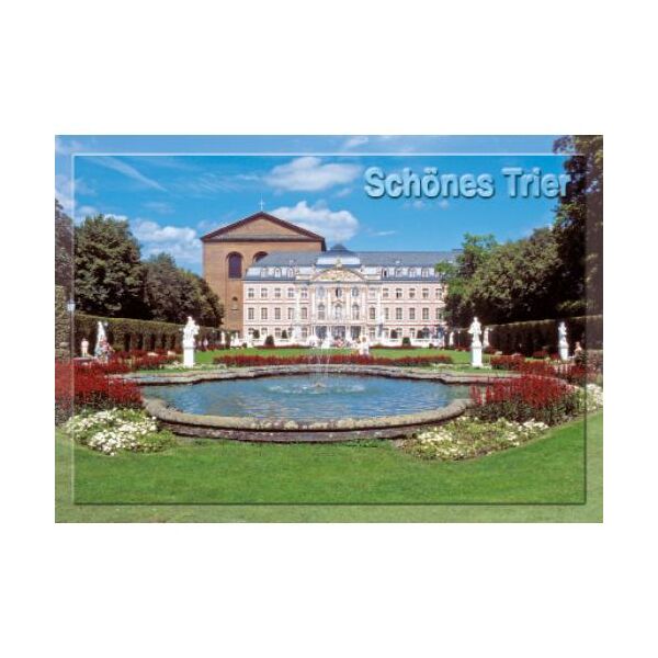 Trier Postkarte Ansichtskarte Mosel Kurfürstliches Palais Palastgarten