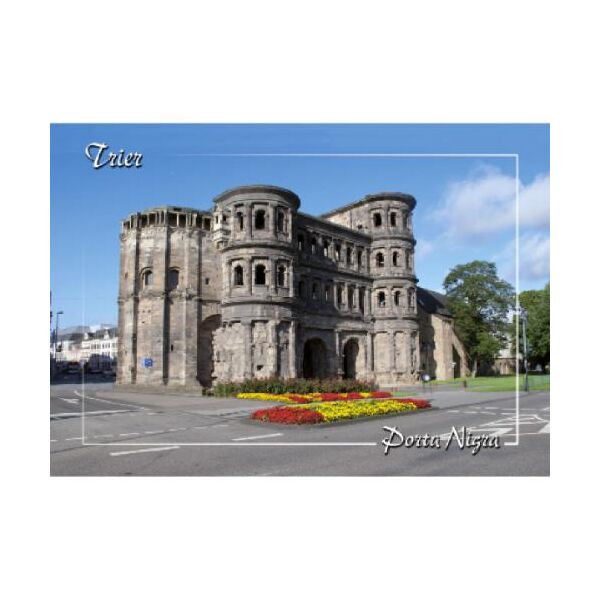 Trier Postkarte Ansichtskarte Mosel Porta Nigra Frontal