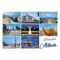 Ostseebad Ahlbeck Postkarte Ansichtskarte 8 Bilder...