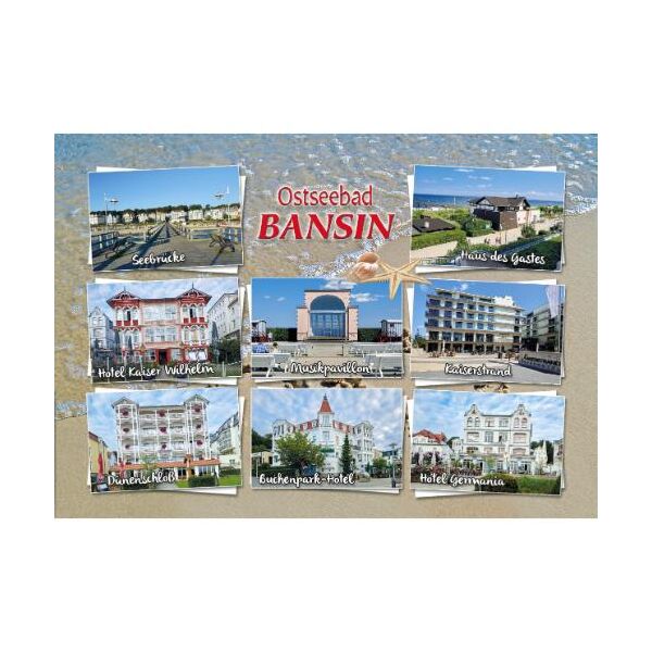 Bansin Usedom Postkarte AnsichtskarteOstseebad 8 Fotos Meeresboden