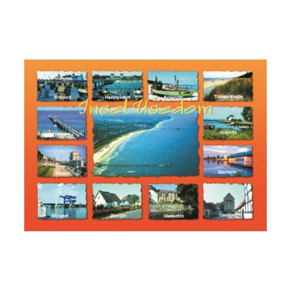 Insel Usedom Postkarte Ansichtskarte Ostseeinsel