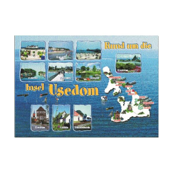 Insel Usedom Postkarte Ansichtskarte Ostseeinsel