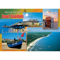 Insel Usedom Postkarte Ansichtskarte Ostseeinsel...