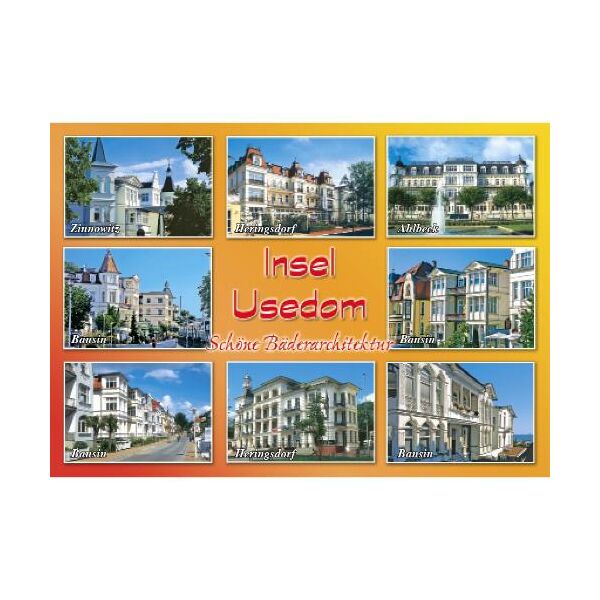 Insel Usedom Postkarte Ansichtskarte Ostseeinsel 8 Orte Bäderarchitektur