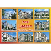 Insel Usedom Postkarte Ansichtskarte Ostseeinsel 8 Orte...