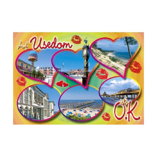 Insel Usedom Postkarte Ansichtskarte Ostseeinsel