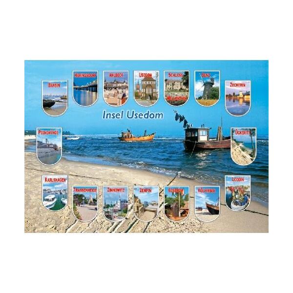 Insel Usedom Postkarte Ansichtskarte Ostseeinsel