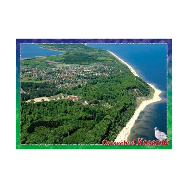 Koserow auf Usedom Postkarte Ansichtskarte Luftaufnahme Ostseebad