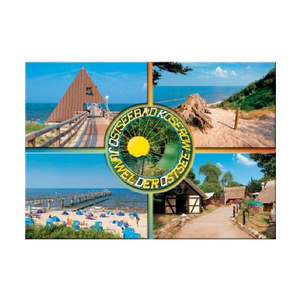 Koserow auf Usedom Postkarte Ansichtskarte 4 Fotomotive Ostseebad