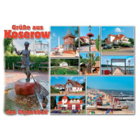 Koserow auf Usedom Postkarte Ansichtskarte 10 Fotomotive...