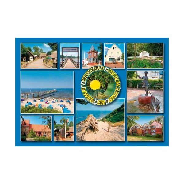 Koserow auf Usedom Postkarte Ansichtskarte 11 Fotomotive Ostseebad