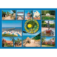 Koserow auf Usedom Postkarte Ansichtskarte 11 Fotomotive...
