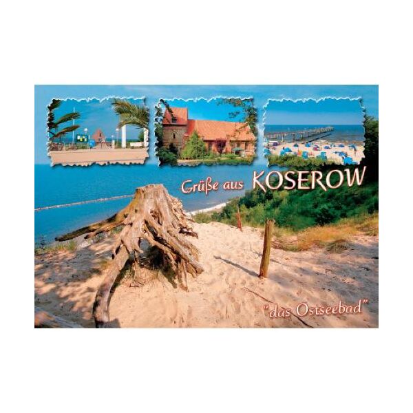 Koserow auf Usedom Postkarte Ansichtskarte 4 Motive Grüße Ostseebad