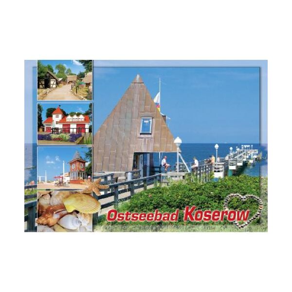 Koserow auf Usedom Postkarte Ansichtskarte 5 Fotomotive Ostseebad