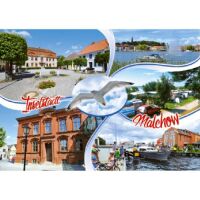 Malchow Mecklenburgische Seenplatte Postkarte Möwe 5...
