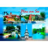 Plau am See Mecklenburgische Seenplatte Postkarte 5...