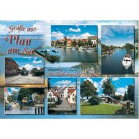 Plau am See Mecklenburgische Seenplatte Postkarte 6 Fotos...