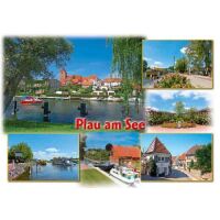 Plau am See Mecklenburgische Seenplatte Postkarte 6...