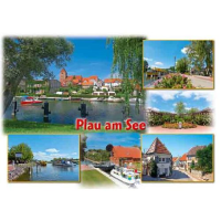 Plau am See Mecklenburgische Seenplatte Postkarte 6...