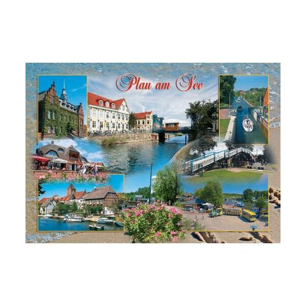 Plau am See Mecklenburgische Seenplatte Postkarte 7 Fotos Ansichtskarte