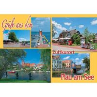 Plau am See Mecklenburgische Seenplatte Postkarte 5...