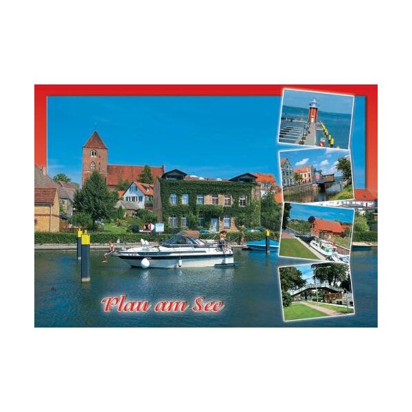 Plau am See Mecklenburgische Seenplatte Postkarte 5 Fotos Ansichtskarte