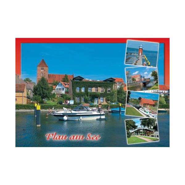 Plau am See Mecklenburgische Seenplatte Postkarte 5 Fotos Ansichtskarte