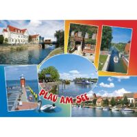 Plau am See Mecklenburgische Seenplatte Postkarte Kreis 6...