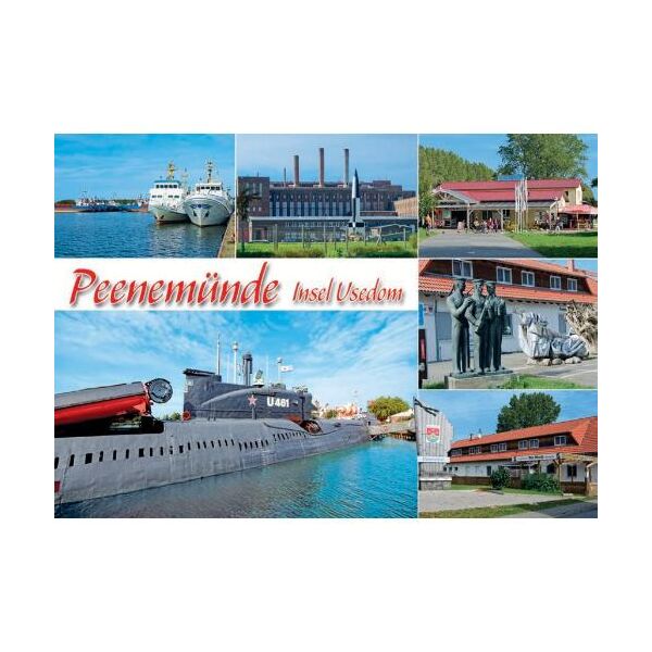 Peenemünde Postkarte Ansichtskarte 6 Fotomotive Ostseebad Usedom