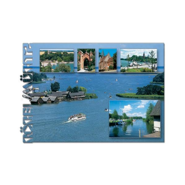 Röbel (Müritz) Mecklenburgische Seenplatte Postkarte Luftaufnahme 5 Fotos Ansichtskarte