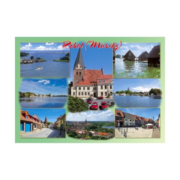 Röbel (Müritz) Mecklenburgische Seenplatte Postkarte 8 Fotos Ansichtskarte