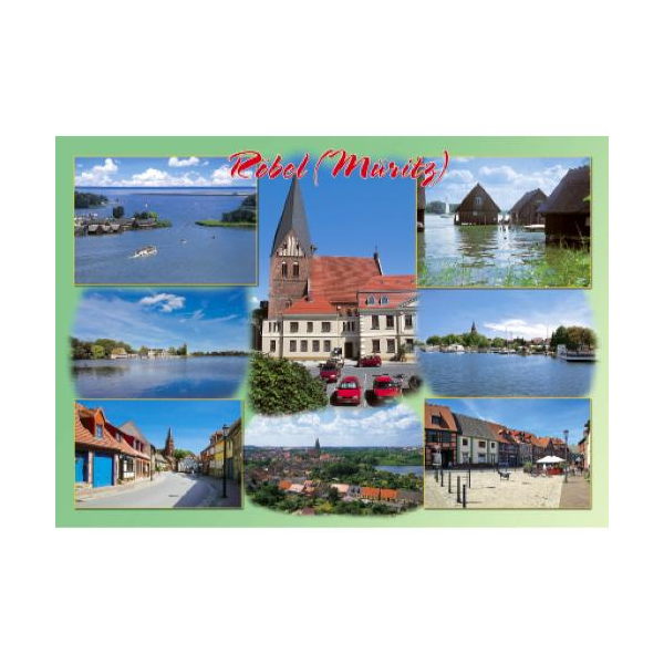 Röbel (Müritz) Mecklenburgische Seenplatte Postkarte 8 Fotos Ansichtskarte