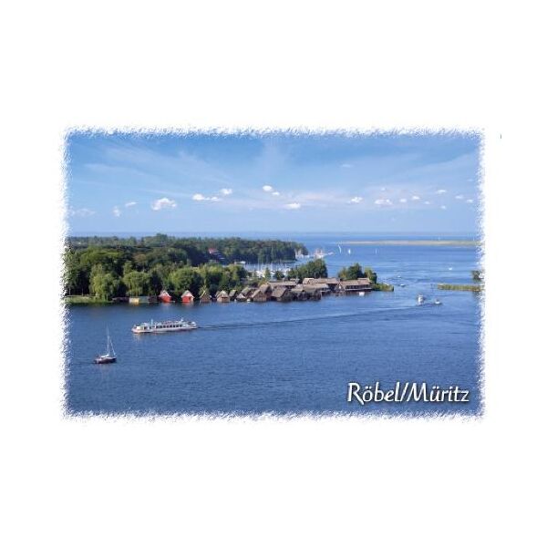 Röbel (Müritz) Mecklenburgische Seenplatte Postkarte Luftaufnahme Seenplatte Ansichtskarte Röbel