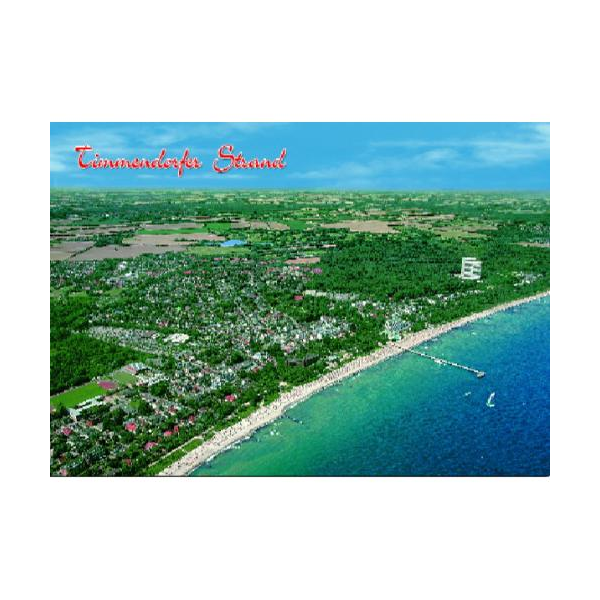 Timmendorfer Strand Postkarte Ansichtskarte Luftaufnahme Ostsee Schleswig-Holstein