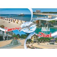 Timmendorfer Strand Postkarte Ansichtskarte Möwe 5...