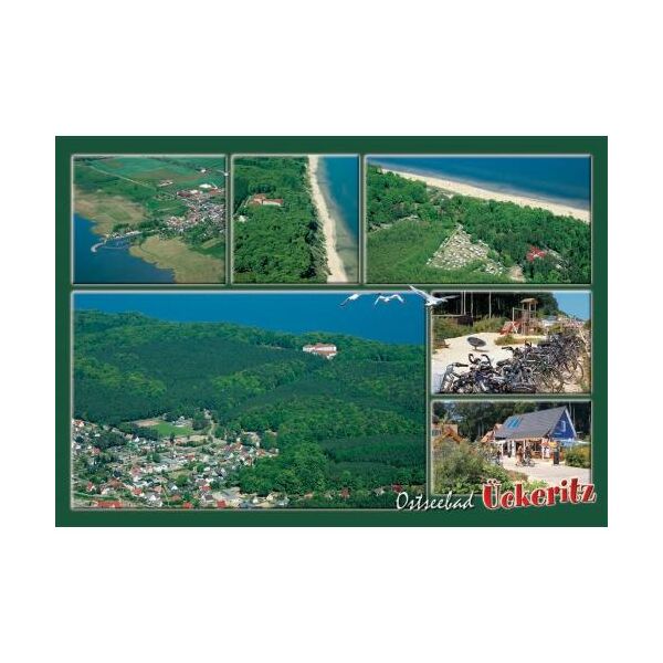 Ückeritz Postkarte Ansichtskarte Ostseebad Usedom Luftaufnahmen