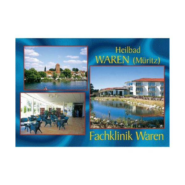 Waren (Müritz) Postkarte Ansichtskarte Fachklinik Heilbad Mecklenburgische Seenplatte