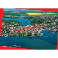 Waren (Müritz) Postkarte Ansichtskarte Luftaufnahme...