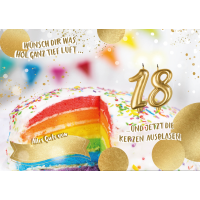 18.Geburtstag - Great Cards - Soundkarte und Lichtkarte...