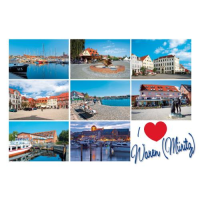 Waren (Müritz) Postkarte Ansichtskarte I love...