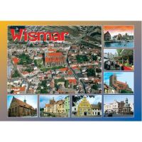 Wismar Postkarte Ansichtskarte 8 Fotomotive Hansestadt...