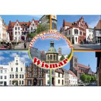 Wismar Postkarte Ansichtskarte 4 Bilder Unesco Welterbe...